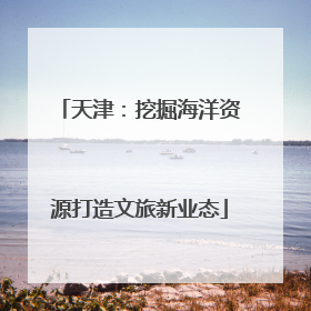 天津：挖掘海洋资源打造文旅新业态